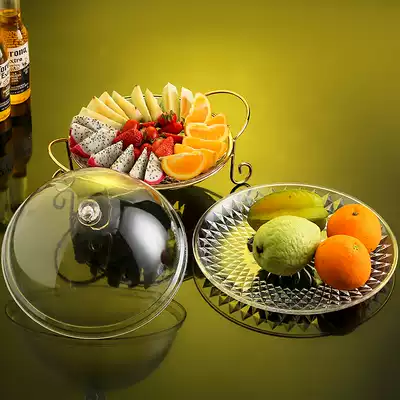 Creative hotel special fruit plate crystal plastic large European fashion living room KTV bar commercial with shelf