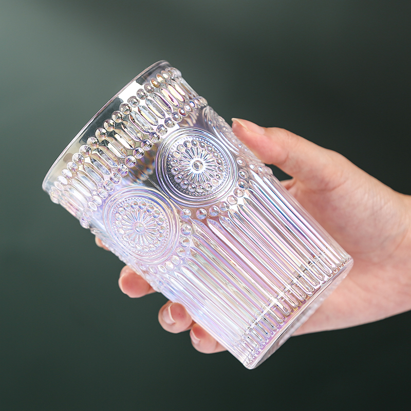 Creative Phnom Penh Eu Style Reliefs Glass Cues Dins Dining Room Personality Home Water Cup Retro Trend Baroque Cups