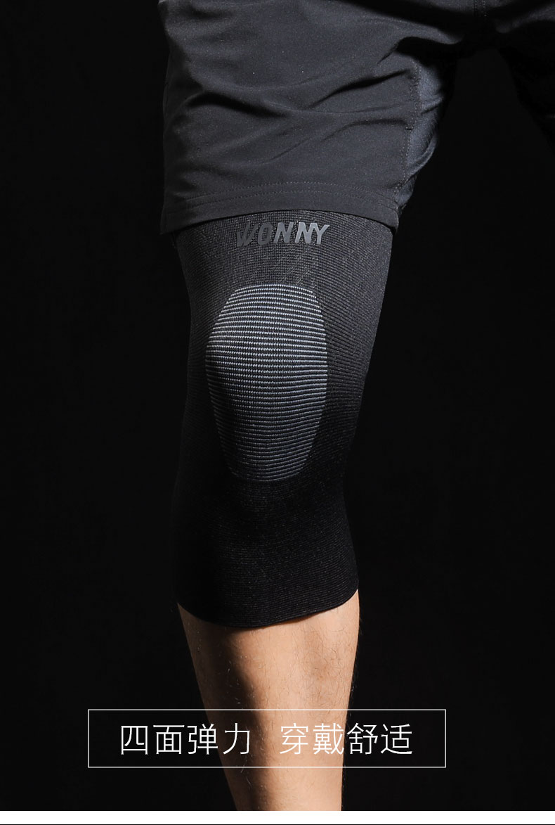 Wonny đầu gối thể thao nam và nữ bóng rổ chạy đào tạo ấm đầu gối mỏng phần squat sụn chấn thương bảo vệ chấn thương - Dụng cụ thể thao bó gối tập gym