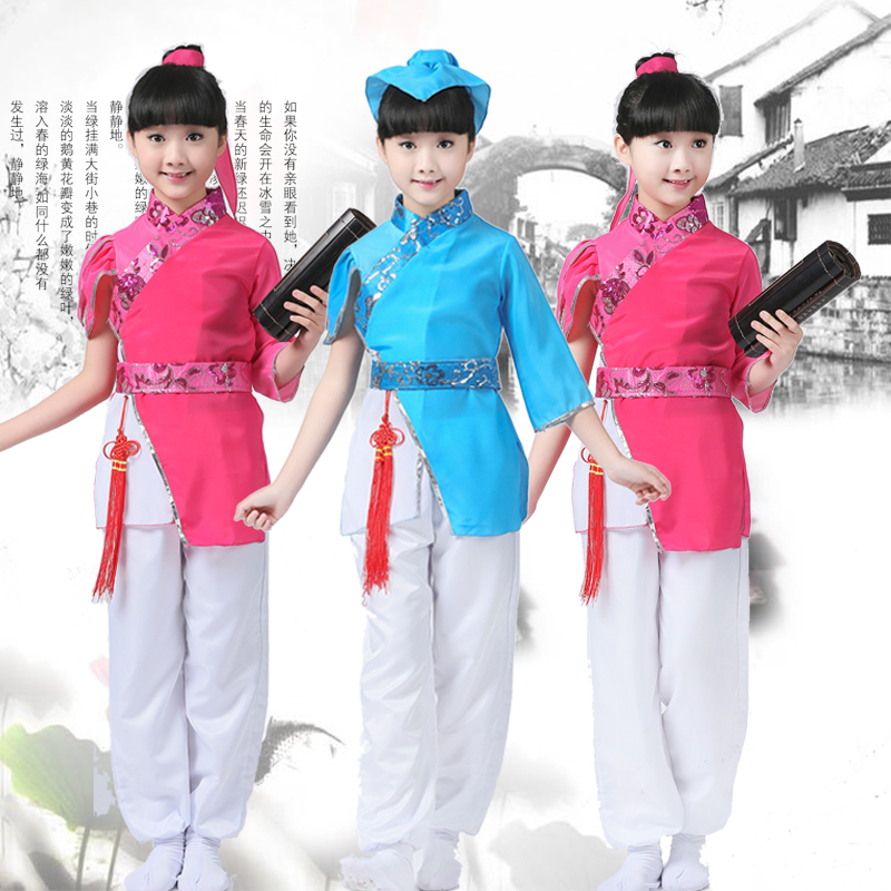 Quần áo trẻ em Trung Quốc, ba nhân vật, lang thang, đệ tử, quy tắc, phong cách Trung Quốc, thơ Đường, lời bài hát, đồng phục học sinh, sách, trang phục trẻ em, trang phục - Trang phục quần áo bé trai 1 tuổi