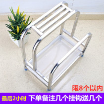 Stainless steel kitchen tool holder multifunctional storage rack tool holder tool holder tool holder integrated non-perforated storage rack kitchen knife holder