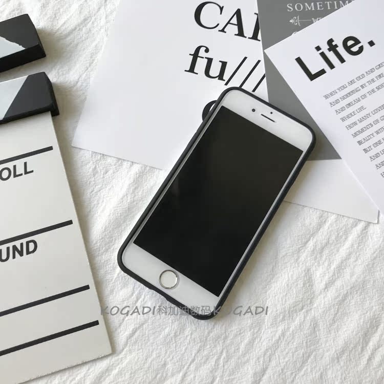 Văn bản ban đầu D Fujiwara đậu phụ shop XR Apple X / XS / Max vỏ điện thoại di động iphone7Plus bao gồm tất cả 8 vỏ mềm 6s - Phụ kiện điện thoại di động ốp iphone 7 plus