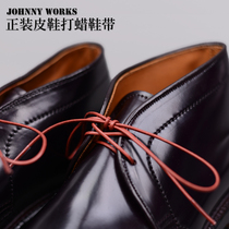 Johnny boots Men and women are loading leather shoes with round flat color cotton waxing Low Gang boots and leisure shoes