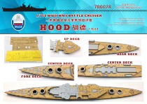 Dock 700028 1 700 British Battleship Hood 1931 Wooden deck with trumpeter 05741