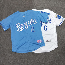 Tide brand American baseball uniform loose short sleeve cardigan mens embroidered clothing T hip hop hip hop hiphop Harajuku Jersey women