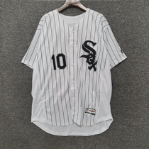 European and American streets big code hip hop hiphop street dance striped baseball uniforms for men and women SOX embroidered short sleeve jersey jersey