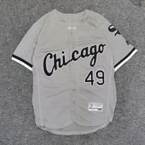 American baseball suit White Sox short sleeve embroidered letter cardiovert coat street dance hiphop jersey hip-hop big code wave