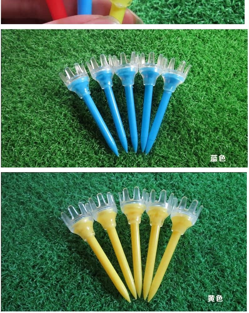 Golf nail vương miện bóng TEE keo TEE nhựa TEE chống lại một loạt các thông số kỹ thuật có sẵn bộ tập golf tại nhà