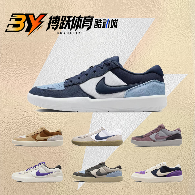 Nike Sb Force 58 Low-Top Gray, White and Blue Retro Sneakers Cz2959 Dv5477 Ih0636