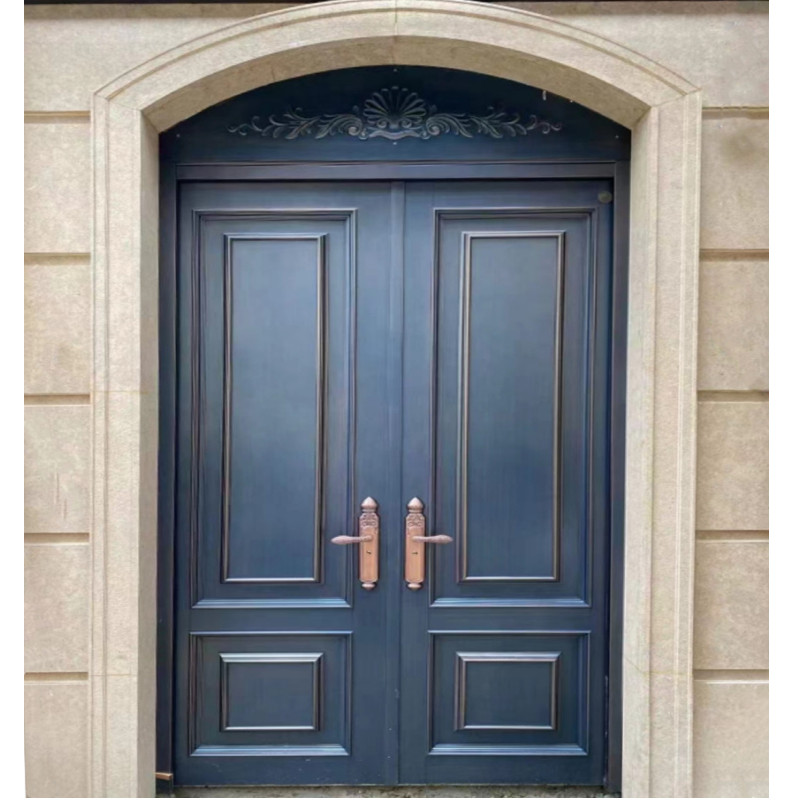 Villa cast aluminum door door entrance door intelligent European-style mother-in-law entrance door custom home Shanghai European-style package installation