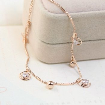 ເຄື່ອງປະດັບ y80 fashion classic show balloon ball zircon gold-plated women's new anklet