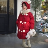 Детский пуховик для принцессы, куртка, средней длины