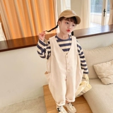 Детский комбинезон для принцессы, детские осенние штаны, коллекция 2022, в западном стиле