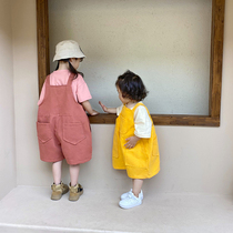 66 Princess girls with pants shorts pants 2021 summer new children Foreign style thin summer baby Capri pants