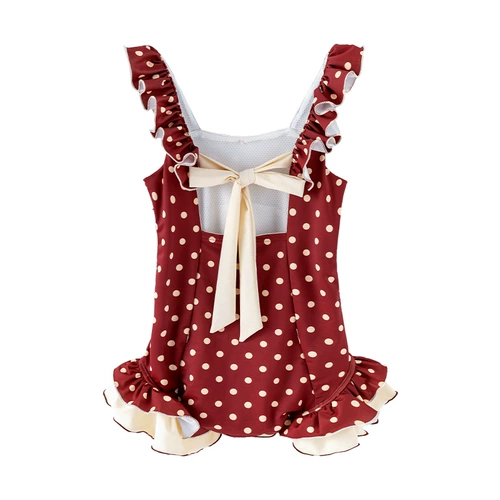 Купальник, детская красная милая быстросохнущая летняя одежда для плавания