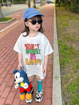66 Princess Girl T-shirt Xia Er children short sleeve baby Summer cotton half sleeve summer cool Korean version loose Foreign Air White
