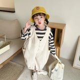 Детский комбинезон для принцессы, детские осенние штаны, коллекция 2022, в западном стиле