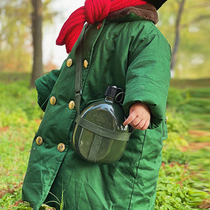 66 Princess nostalgic vintage kettle military green outdoor travel kettle military training kettle performance accessories kettle water Cup