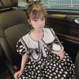 Шифоновое платье для принцессы, детская юбка, летняя летняя одежда, детская одежда, цветочный принт, коллекция 2022, в западном стиле