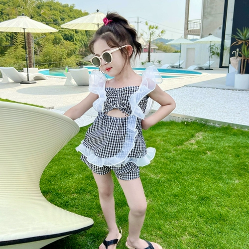 Хижина для принцессы, детский летний тонкий комплект, летняя одежда, детская одежда, в западном стиле