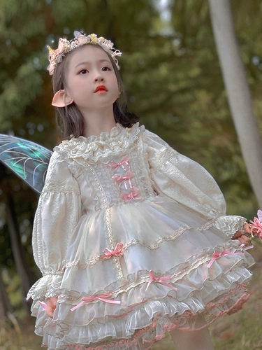Весенний осенний наряд маленькой принцессы, юбка на девочку, вечернее платье, стиль Лолита, подарок на день рождения
