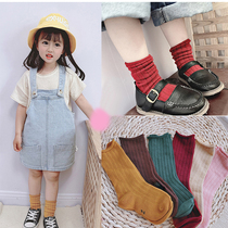 66 princess with the same 2020 new mens and womens baby pure cotton candy color crimped pile socks childrens solid color tube socks