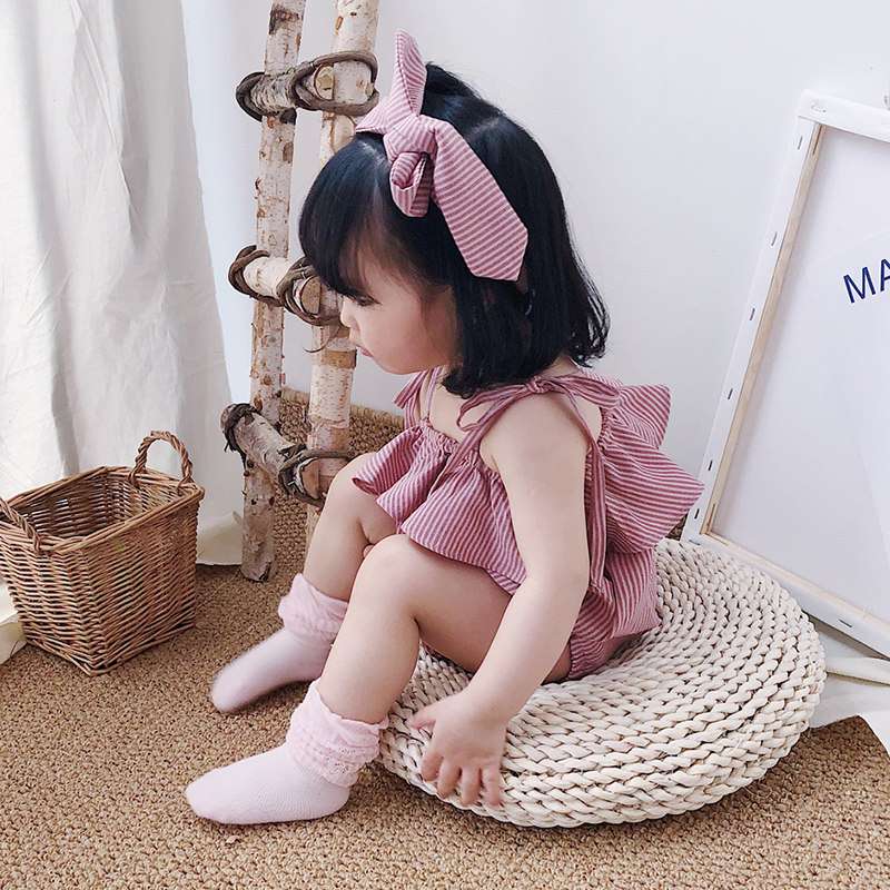 Summer dress baby triangle bag fart clothing female baby princess camisole romper newborn baby sleeveless thin section romper
