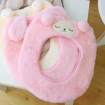 Autumn Winter Cute Cartoon Rabbit Small Goat Imitation Wool Warm Sitting Potty Toilet Seat Cushion Toilet Sleeve Butt Cushion