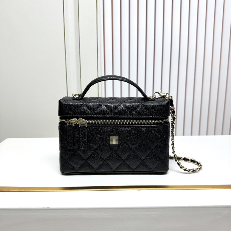 25C Xiaoxiang Lp Lunch Box Bag 2026 New Quilted Chain Bag Women's Genuine Leather Shoulder Crossbody Handbag Box Bag