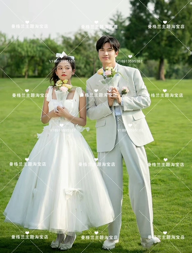 Милое свежее белое свадебное платье для влюбленных, эффект подтяжки, длина миди