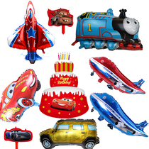Children Toy Boys Birthday Party Decorations Aluminum Film Balloon Car Plane Fighter Thomas Small Train Thomas