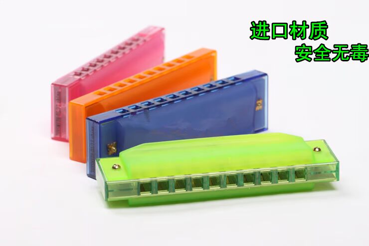 Orff Nhạc cụ Nhạc cụ Đồ chơi Giáo dục 10 Lỗ Trẻ em Harmonica Màu Nhựa Đồ chơi Harmonica Trẻ em đàn piano đồ chơi cho bé
