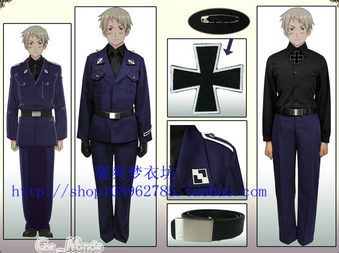 APH Hetalia Prussian anime costume cosplay custom