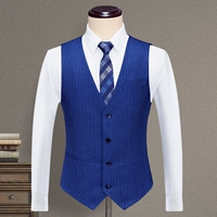 Модная синяя полоса жилет