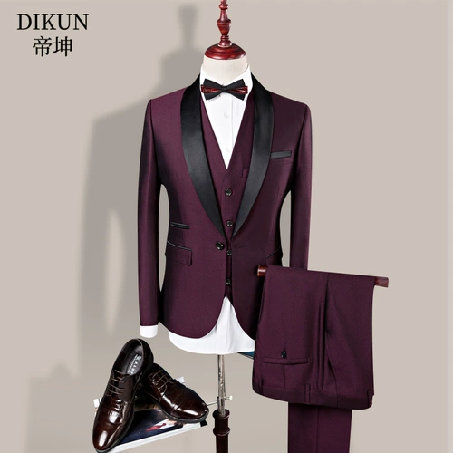 Мужской комплект, вечернее платье, костюм, облегающий крой