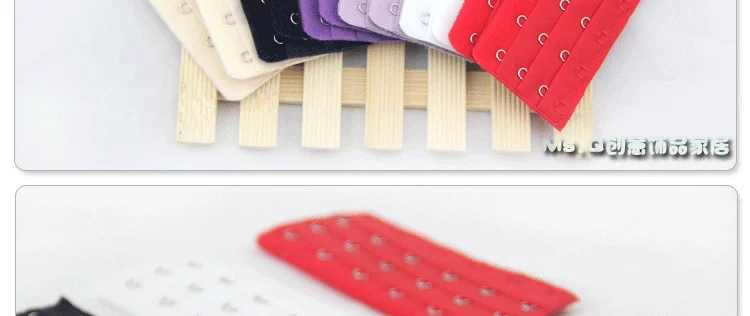 Đồ lót khóa dài áo ngực mở rộng khóa khóa tăng trưởng 6 khóa móc phụ kiện móc khóa trở lại khóa ba hàng sáu khóa khóa nối mở rộng áo ngực