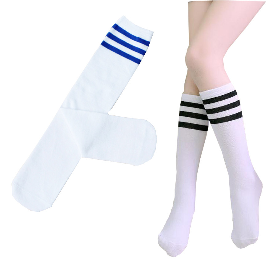 New fashionable heelless children's football socks straight tube student sports meeting sports socks cheerleading performance clothing socks