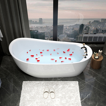 Household adult free-standing bathtub bathroom environmentally friendly acrylic simple tub integrated bathtub bathroom