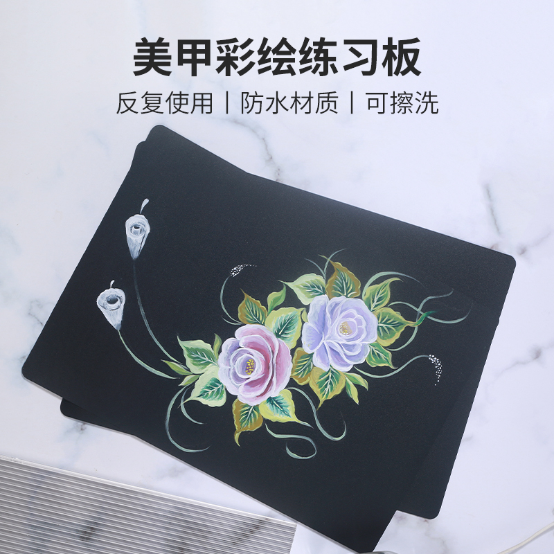 Nail Art Practice Board Can Be Washed and Reused A4 Size Drawing Board Nail Art Practice Book Flower Painting Palette Nail Art Practice Board Can Be Washed and Reused A4 Size Drawing Board Nail Art Practice Book Flower Painting Palette