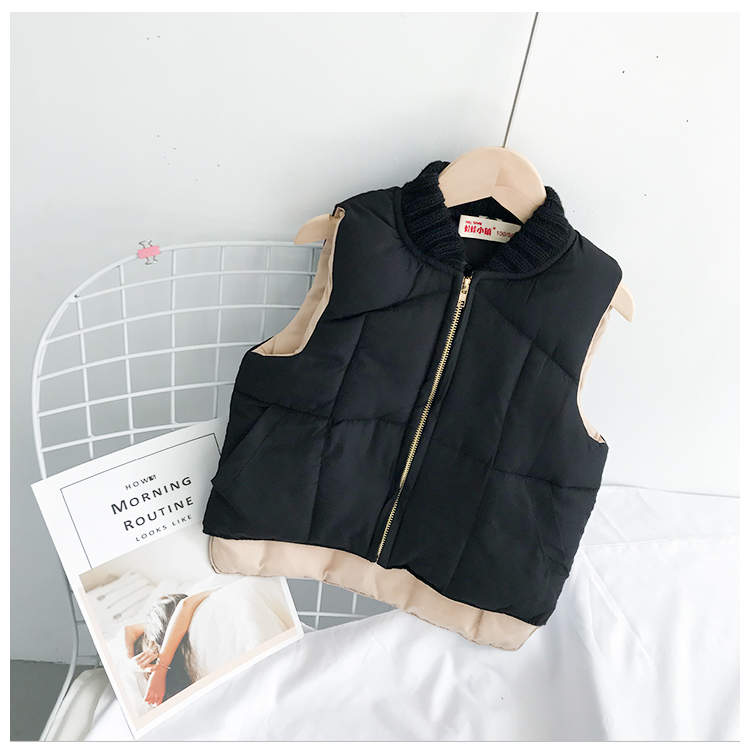 Bé gái mùa đông 2018 mới cho bé phiên bản Hàn Quốc áo vest 1-2-3-8 tuổi Áo cotton cho bé áo trẻ em