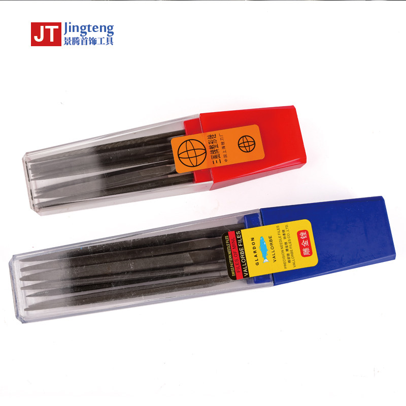 Alloy filing knife shkin filing knife bamboo leaves square semi-circle flat filing fine lines 10 sleeves DIY Jewelry Beating Gold Tool-Taobao