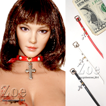 1 6 Female soldier man cross collar phicen tbleague collar Arashi Europe and the United States
