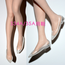 (Small plus size)1 6 TBLeague S34A S35A Girl plain flat shoes Crystal shoes