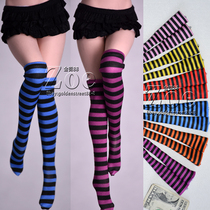 (Spot not dyed)1 6 female soldiers TBLeague phicen knee-length striped socks JO DOLL