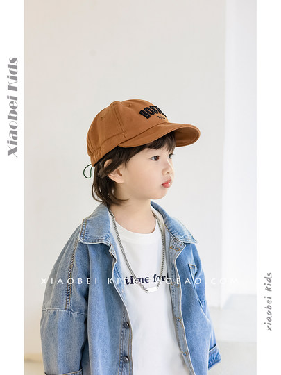 Children's Hats Spring and Summer Korean Style Boys and Girls Soft-Brimmed Peaked Cap Baby Sun Hat Kids Summer Sun Protection Hat