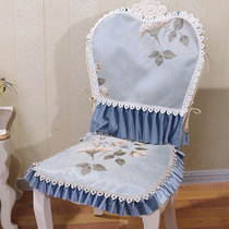 Eurostyle dining chair cushion suit all season universal non-slip American table cloth art lace back sleeve set as chair cushion