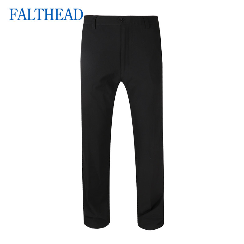 Fairfat casual pants men's 2020 summer thin section middle-aged working business gentleman mid-waist straight trousers tb