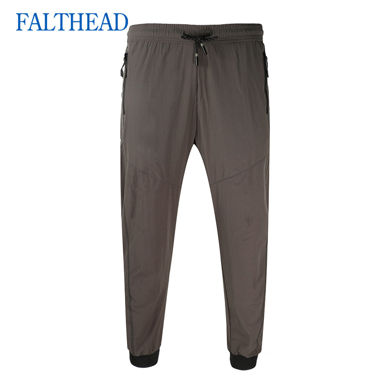 Fairfat quick-drying pants men's sports fashion casual elastic summer and middle-aged youth thin trousers tb loose version drawstring