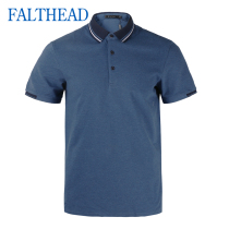 Short-sleeved T-shirt mens summer lapel loose large size polo shirt middle-aged business light luxury casual cotton solid color tb