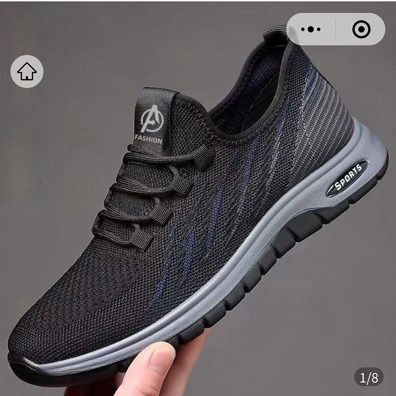 Para Shoes Men's 2025 New Model Official official store Summer Breathable Fly-Knit Walking Shoes Men's Mesh Trendy Shoes